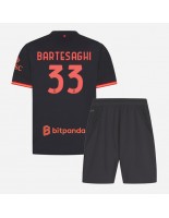 AC Milan Davide Bartesaghi #33 Alternativní dres pro děti 2026-27 Krátký Rukáv (+ trenýrky)